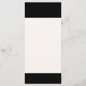 Moderne Beispiel Blätter gestresstes Schwarzes Abe Menükarte (Rückseite)