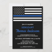 Moderne Bekleidung für Polizeibeamte der "Thin Blu Einladung (Vorderseite)