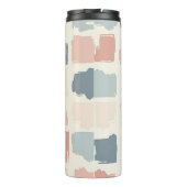 Moderne bemalte Plätze Thermosbecher (Rückseite)