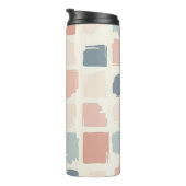 Moderne bemalte Plätze Thermosbecher (Nach rechts gedreht)