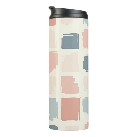 Moderne bemalte Plätze Thermosbecher (Nach rechts gedreht)