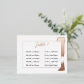 Moderne bemalte Tischnummer Hochzeitsplattform (Stehend vorne)