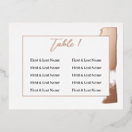 Moderne bemalte Tischnummer Hochzeitsplattform