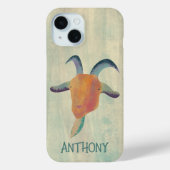 Moderne bemalte ZiegenIllustration Personalisiert Case-Mate iPhone Hülle (Rückseite)