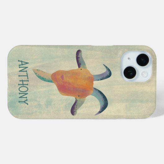 Moderne bemalte ZiegenIllustration Personalisiert Case-Mate iPhone Hülle (Rückseite (Horizontal))