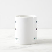 Moderne bemalte ZiegenIllustration Personalisiert Kaffeetasse (Mittel)
