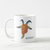 Moderne bemalte ZiegenIllustration Personalisiert Kaffeetasse (Links)