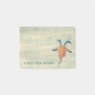 Moderne bemalte ZiegenIllustration Personalisiert Post-it Klebezettel