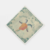 Moderne bemalte ZiegenIllustration Personalisiert Serviette (Ecke)