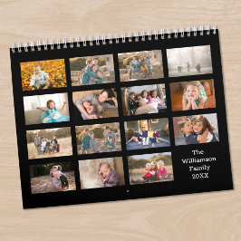 Moderne benutzerdefinierte 15-Monats-Foto Kalender