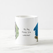 Moderne benutzerdefinierte 2-Foto-Malpinselel-Schl Kaffeetasse (Mittel)