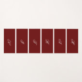 Moderne, benutzerdefinierte dunkelrote Farbe Yogamatte (Vorderseite (Horizontal))