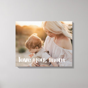 Moderne benutzerdefinierte Familienfotografie "Lie Leinwanddruck