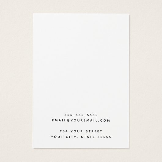 Moderne, benutzerdefinierte FarbOhrkartenanzeige (Rückseite)