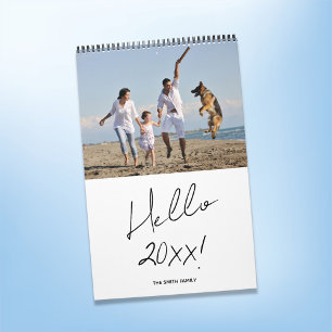 Moderne benutzerdefinierte Foto-Familie Kalender