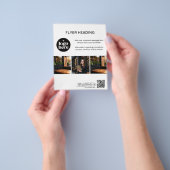 Moderne benutzerdefinierte Fotos Logo QR-Code Gesc Flyer (Gruppe)