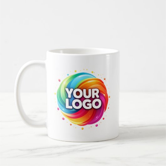 Moderne benutzerdefinierte Geschäftslogo-Branded-K Kaffeetasse (Links)