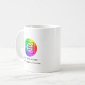 Moderne benutzerdefinierte Geschäftslogo-Branding- Kaffeetasse (Vorderseite Links)