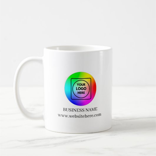Moderne benutzerdefinierte Geschäftslogo-Branding- Kaffeetasse (Links)