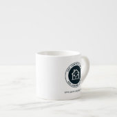 Moderne benutzerdefinierte Geschäftslogo-Werbung Espressotasse (Vorderseite Rechts)