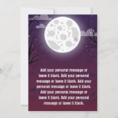 Moderne, benutzerdefinierte Halloween-Einladungska Einladung (Rückseite)