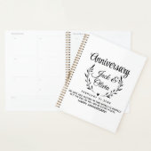 Moderne benutzerdefinierte Hochzeitspaar Name Datu Planer (Anzeige)