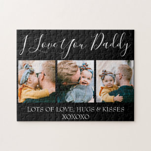 Moderne benutzerdefinierte Ich liebe dich Daddy Puzzle