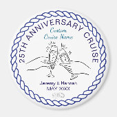 Moderne benutzerdefinierte Jahresgedenkfahrt Kabin Magnet (Vorne)