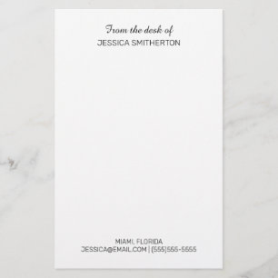Moderne benutzerdefinierte Kontaktinformationen vo Briefpapier
