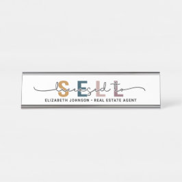 Moderne benutzerdefinierte Lizenz für den Verkauf Schreibtischnamensplakette