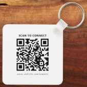 Moderne benutzerdefinierte Logo-QR-Code-Geschäftsf Schlüsselanhänger (Rückseite)