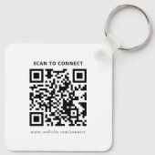 Moderne benutzerdefinierte Logo-QR-Code-Geschäftsf Schlüsselanhänger (Rückseite)