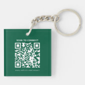 Moderne benutzerdefinierte Logo-QR-Code-Geschäftsf Schlüsselanhänger (Rückseite)