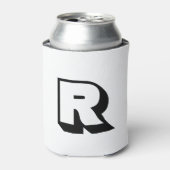 Moderne, benutzerdefinierte Monogramm-Blocktypogra Dosenkühler (Kanne Vorderseite)