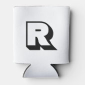 Moderne, benutzerdefinierte Monogramm-Blocktypogra Dosenkühler (Vorderseite)