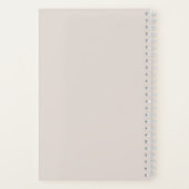 Moderne, benutzerdefinierte Monogramm-Initialen Na Notizblock (Rückseite)