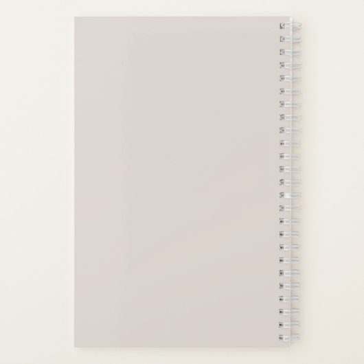 Moderne, benutzerdefinierte Monogramm-Initialen Na Notizblock (Rückseite)