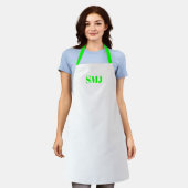 Moderne, benutzerdefinierte Monogramm-Initialen ne Schürze (Getragen)
