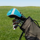 Moderne benutzerdefinierte Monogramm-Namens-Golfko Golf Headcover (In SItu)