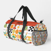 Moderne benutzerdefinierte Name Fußball-Muster Duffle Bag (Rechte Ecke)