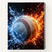 Moderne benutzerdefinierte Namen Baseball Notizblock (Rückseite)