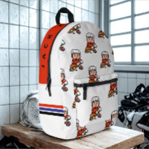 Moderne benutzerdefinierte Namen Cartoon Hockey Sp