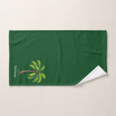 Moderne, benutzerdefinierte Palm-Tree & Skript auf Badhandtuch Set (Handtuch)