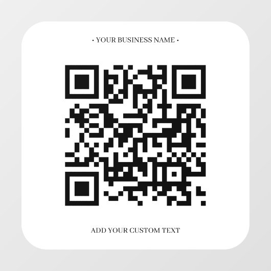 Moderne benutzerdefinierte QR-Code-Fensterklammern Fensteraufkleber (Blatt)