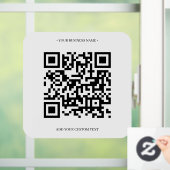 Moderne benutzerdefinierte QR-Code-Fensterklammern Fensteraufkleber (Zuhause)