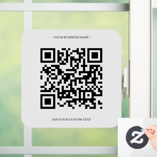 Moderne benutzerdefinierte QR-Code-Fensterklammern Fensteraufkleber (Zuhause)