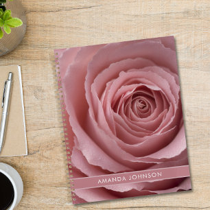 Moderne benutzerdefinierte rosa Rose Stylischer tr Planer