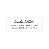 Moderne benutzerdefinierte Rücksendeadresse Name S Gummistempel (Prägung)