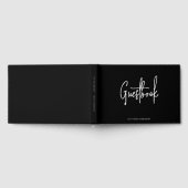 Moderne, benutzerdefinierte Skriptfarbe Minimalist Gästebuch (Voll)