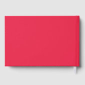 Moderne, benutzerdefinierte Skriptfarbe Minimalist Gästebuch (Rückseite)